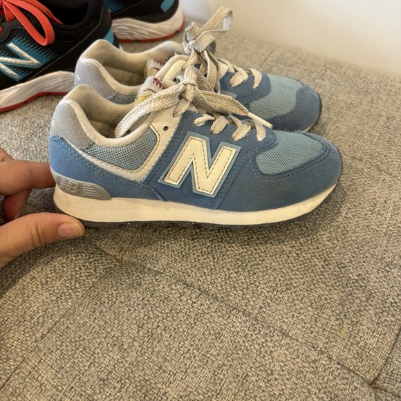 Little Kid Bundle, Set Of Two New Balance Sneakers Sz11 BLUE Black Red - Picture 3 of 11